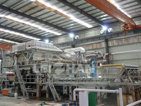 tissue paper making project machine wire section